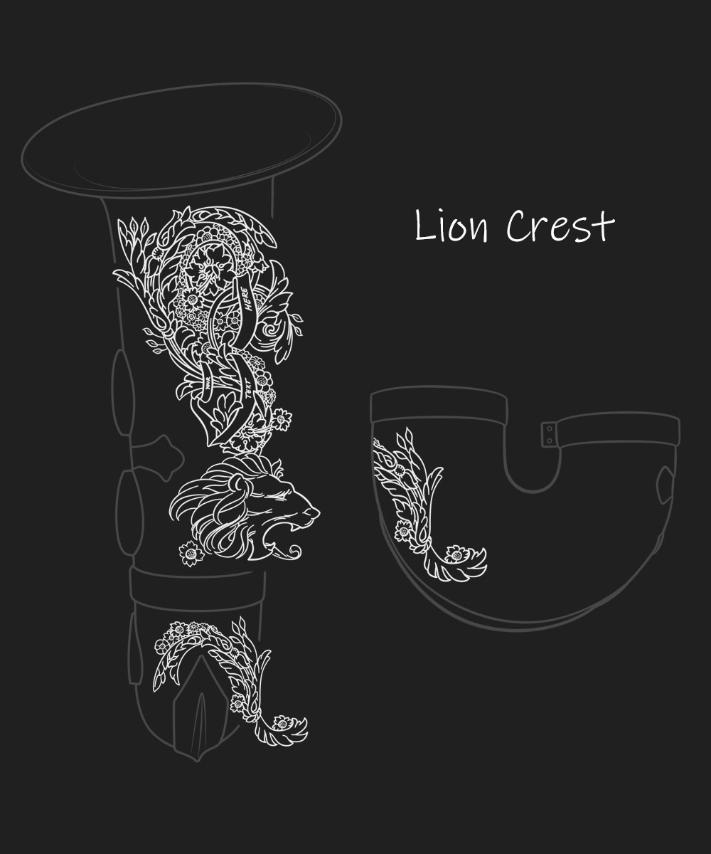 Lion Crest Premium Engraving